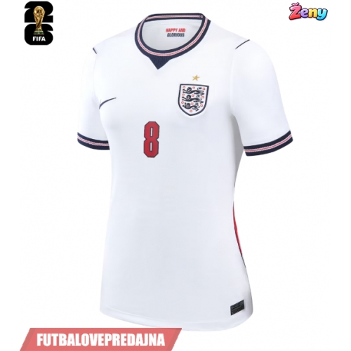 Lacne Ženy Futbalové dres Anglicko Elliot Anderson #8 MS 2026 Krátky Rukáv - Domáci